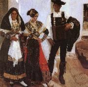 Joaquin Sorolla Salamanga typical oil painting artist